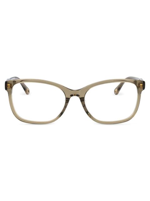 Chloé Eyewear square-frame glasses - Green - zdjęcie produktu nr 1