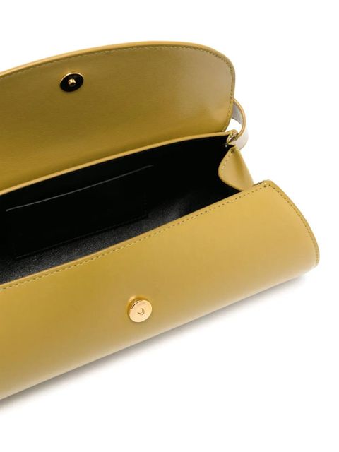 Jil Sander mini Cannolo leather shoulder bag - Green