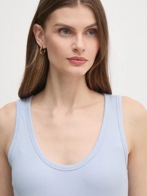 Calvin Klein top damski kolor niebieski K20K208246