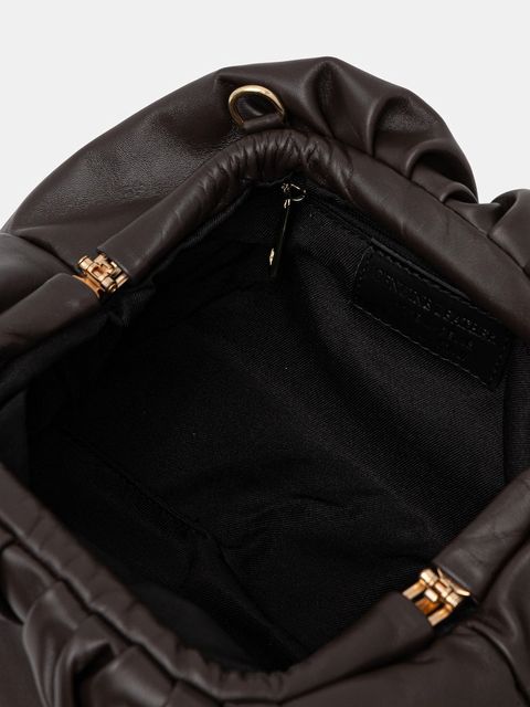 Answear.LAB torebka skórzana kolor brązowy