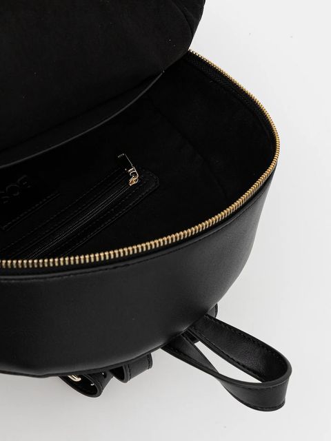 BOSS plecak skórzany damski kolor czarny mały gładki 50552169