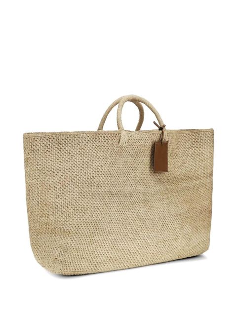 Manebi maxi Saona woven tote bag - Neutrals - zdjęcie produktu nr 2