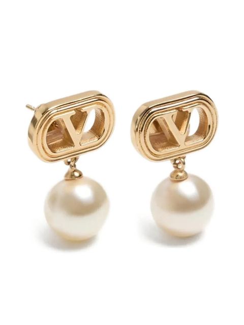 Valentino Garavani Ovalette drop earrings - Gold - zdjęcie produktu nr 1