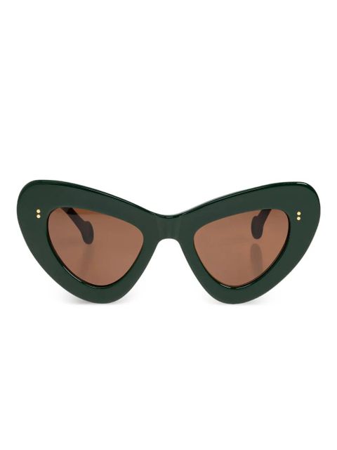 JW Anderson cat-eye tinted sunglasses - Green - zdjęcie produktu nr 1