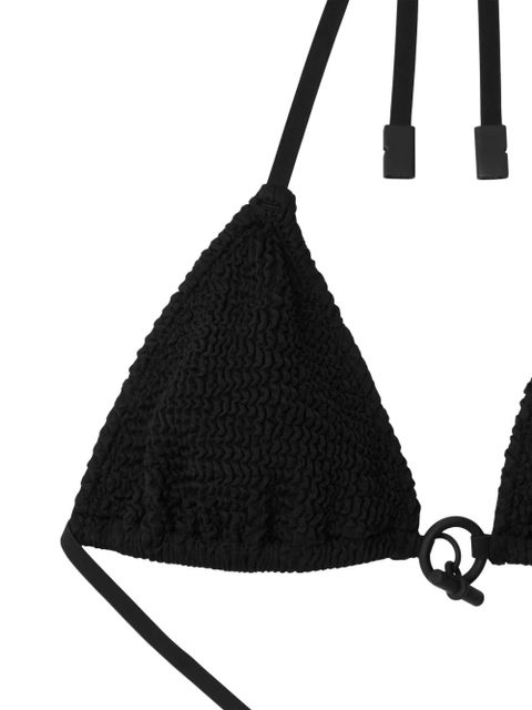 Burberry triangle bikini top - Black