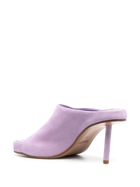 Jacquemus moulded calf-suede sandals - Purple