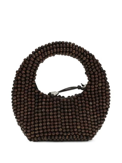 STAUD Reef beaded hand bag - Brown - zdjęcie produktu nr 1