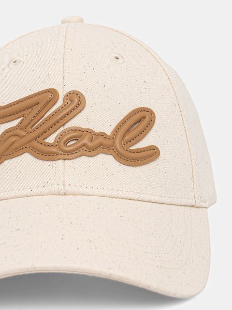 Karl Lagerfeld czapka z daszkiem damska bawełniana K/SIGNATURE - zdjęcie produktu nr 1