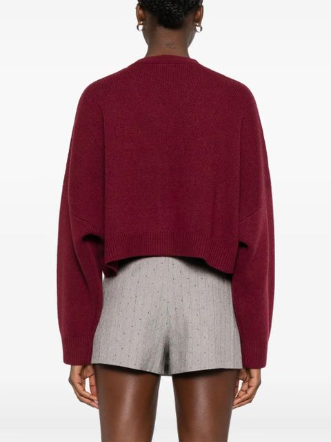 Maje cropped cardigan - Red