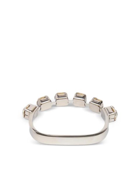MM6 Maison Margiela crystal-embellished ring - Silver