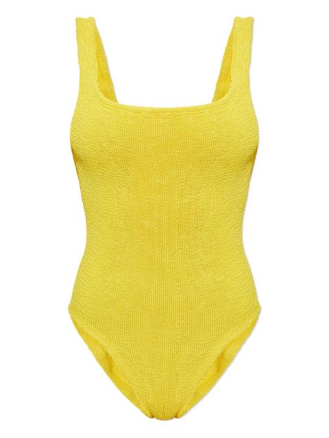 Hunza G square-neck crinkle swimsuit - Yellow - zdjęcie produktu nr 1