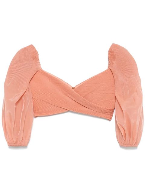 ZIMMERMANN pleated blouse - Orange - zdjęcie produktu nr 1