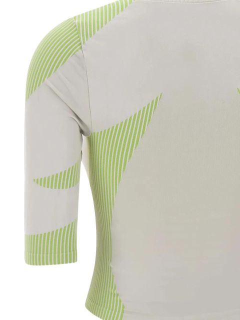 Casablanca half-zip logo-detail top - Neutrals