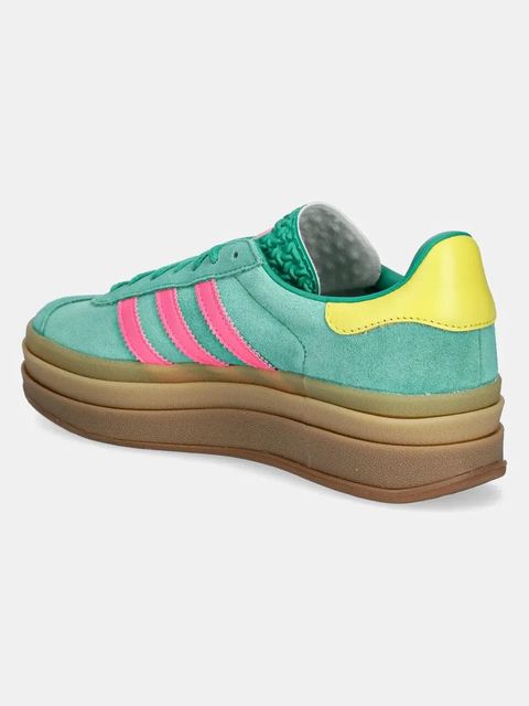adidas Originals sneakersy zamszowe Gazelle Bold kolor zielony JH9668 - zdjęcie produktu nr 2