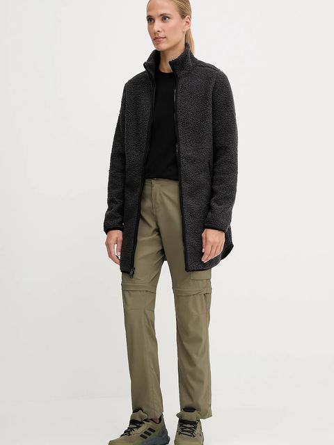 Jack Wolfskin bluza polarowa HIGH CURL kolor czarny gładka A65074 - zdjęcie produktu nr 2