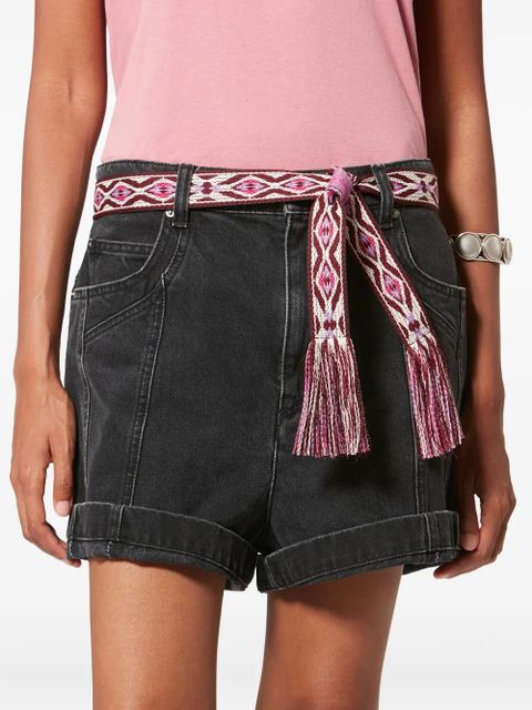 ISABEL MARANT ETKI geometric-pattern belt - Pink