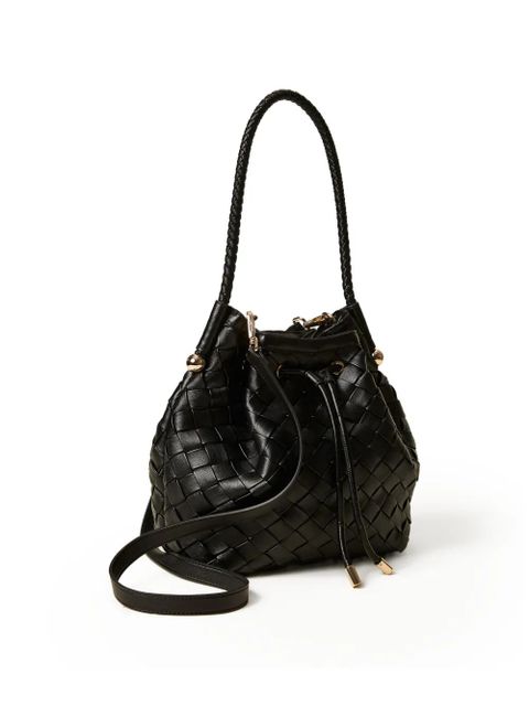 TWINSET interwoven bucket bag - Black