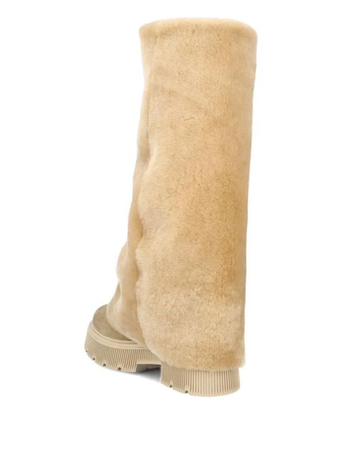 BOGNER shearling logo-detail boots - Neutrals - zdjęcie produktu nr 2