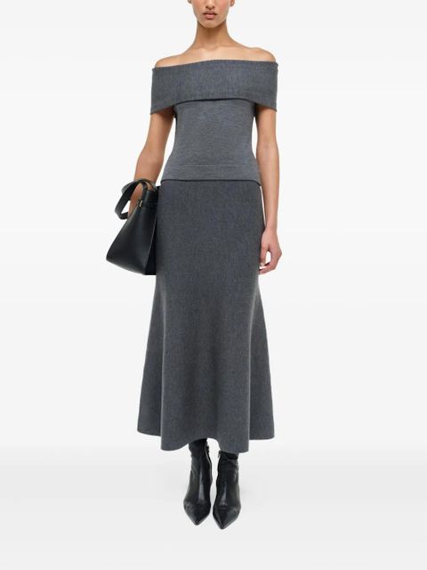 Simkhai Callahan off-shoulder top - Grey - zdjęcie produktu nr 2