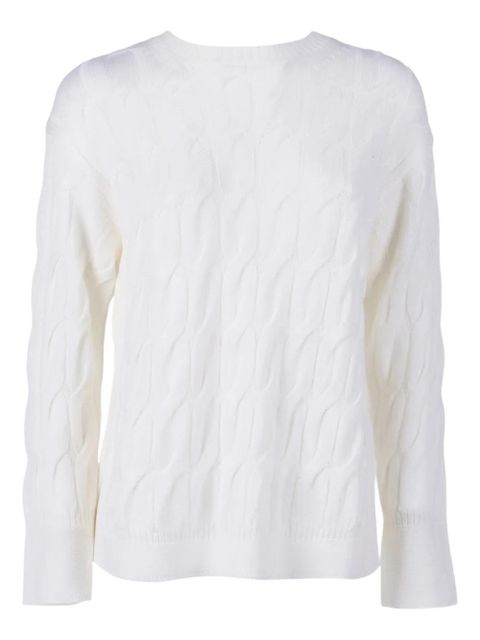 Max Mara cable knit quid sweater - White - zdjęcie produktu nr 1