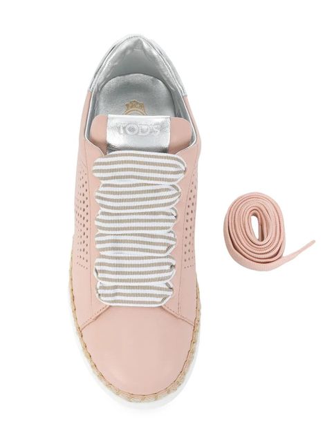 Tod's lace up espadrille sneakers - Pink