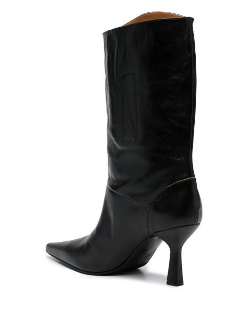 OUR LEGACY 80mm slip-on knee-length boots - Black