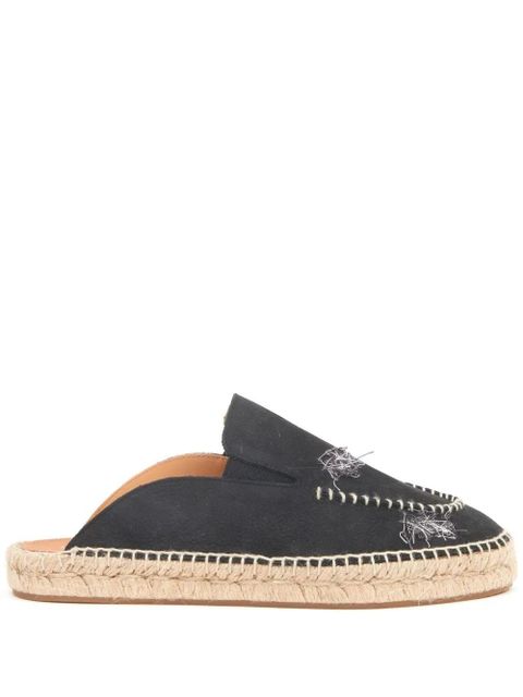 Maison Margiela embroidered espadrille mules - Black - zdjęcie produktu nr 1