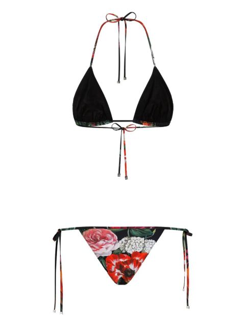 Dolce & Gabbana floral-print bikini set - Black - zdjęcie produktu nr 2