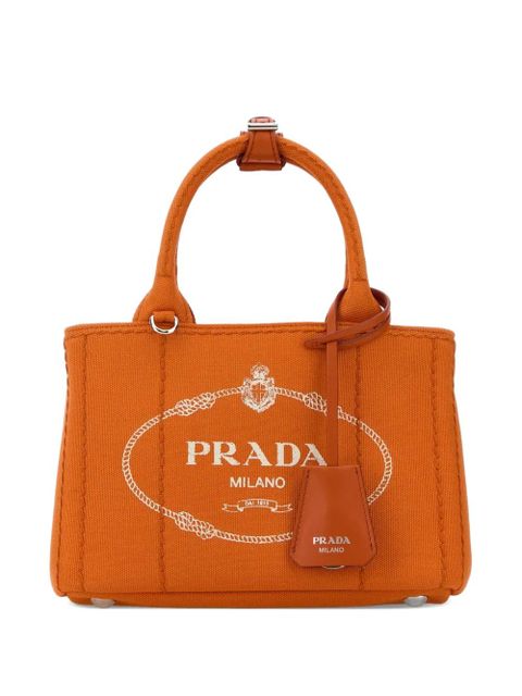 Prada mini Jardinière canvas tote bag - Orange - zdjęcie produktu nr 1