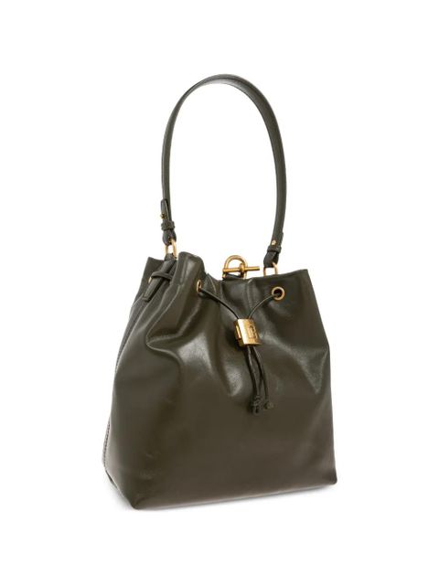 Balmain leather backpack - Green