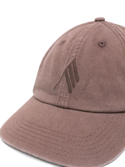 The Attico embroidered logo baseball cap - Purple