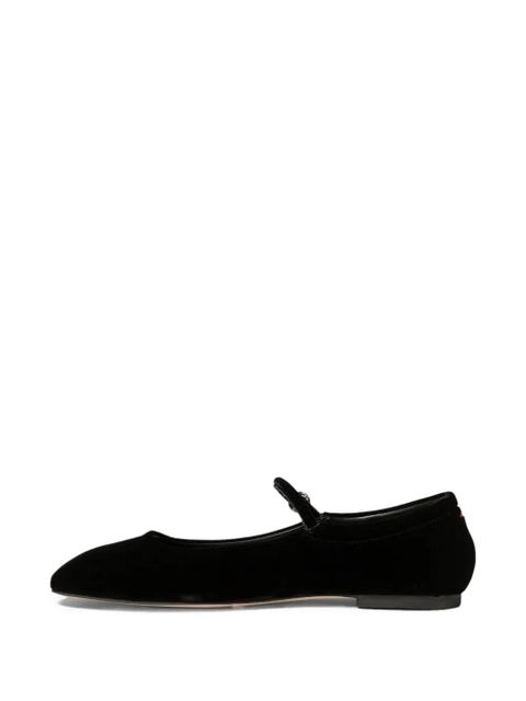 Aeyde Uma velvet ballet flats - Black