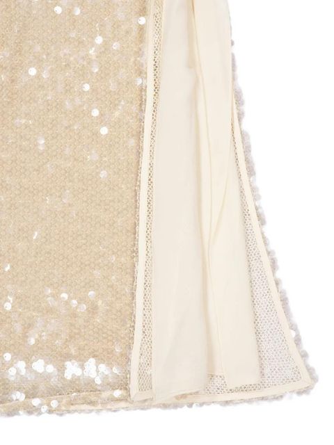 Altuzarra Linnie sequin midi skirt - Neutrals