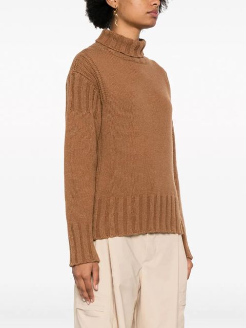 Jil Sander roll-neck cashmere jumper - Brown - zdjęcie produktu nr 2