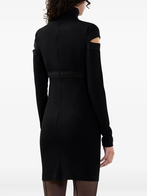 GCDS cut-out mini dress - Black