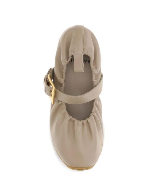 Balmain buckle-strap ballet flats - Neutrals
