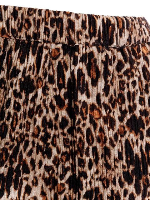 Agua By Agua Bendita Watts Quilt leopard-print shorts - Brown