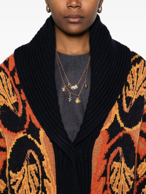 ETRO patterned cardigan - Black