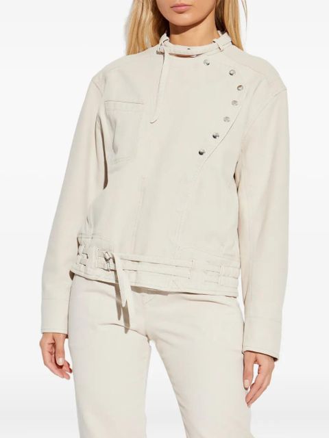 ISABEL MARANT Timea buttoned-belted jacket - Neutrals - zdjęcie produktu nr 2
