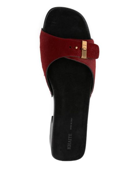 KHAITE 50mm Britt sandals - Red