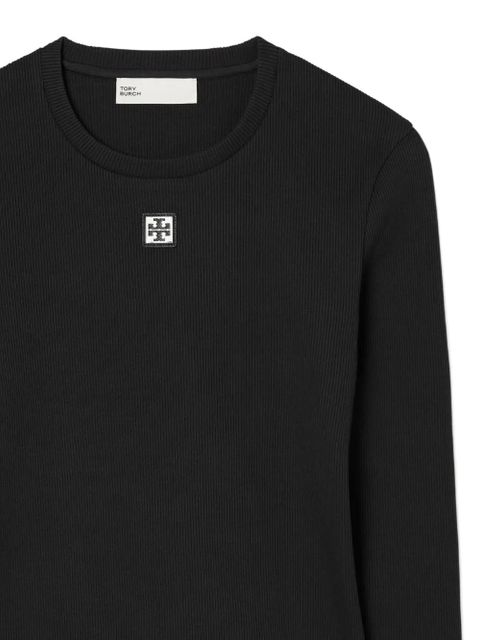 Tory Burch logo cotton T-shirt - Black - zdjęcie produktu nr 2