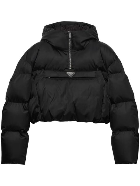 Prada Re-Nylon cropped jacket - Black - zdjęcie produktu nr 1
