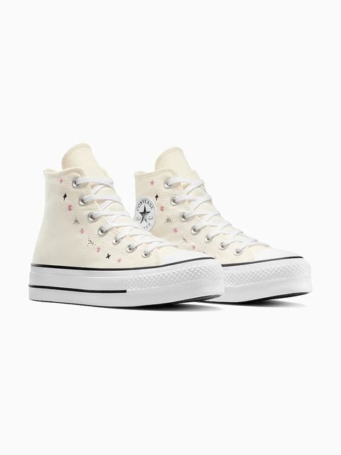 Converse trampki Chuck Taylor All Star Lift kolor beżowy A13522C