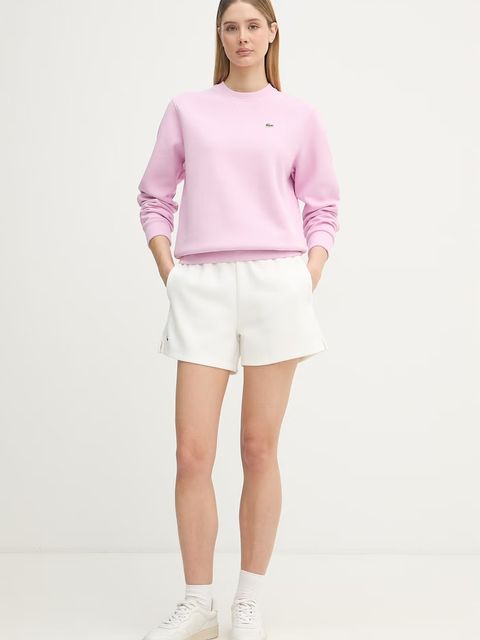 Lacoste szorty dresowe damskie z bawełną - zdjęcie produktu nr 1