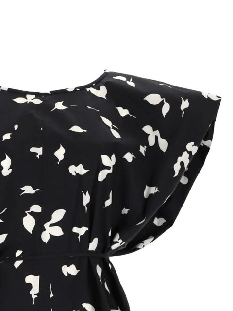 Alysi leaf-print blouse - Black - zdjęcie produktu nr 2