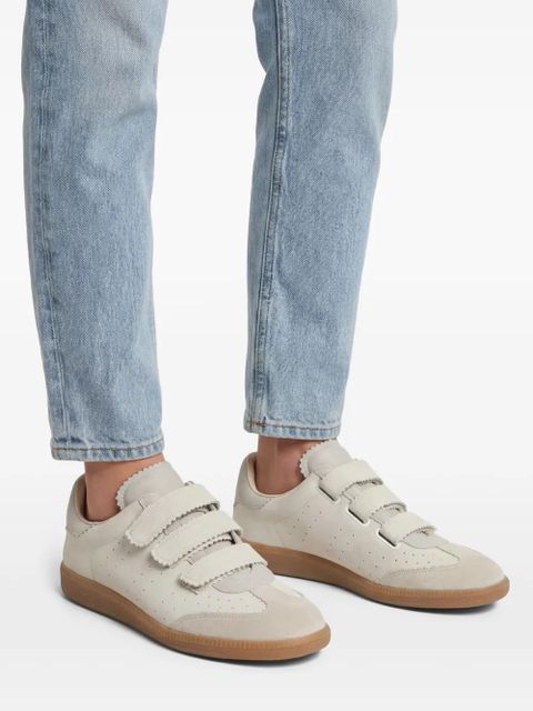 ISABEL MARANT Beth low-top leather sneakers - Neutrals