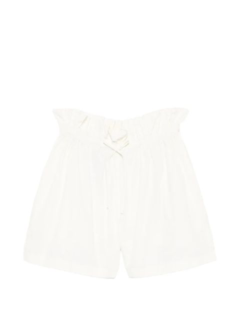 Jil Sander paperbag-waist drawstring shorts - White - zdjęcie produktu nr 1