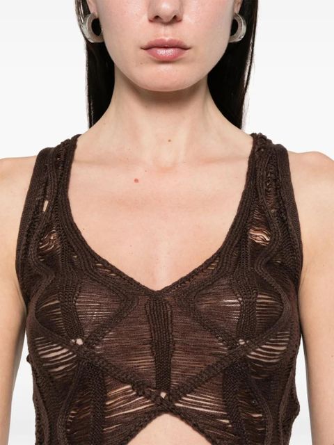 Isa Boulder Fudgy vest - Brown