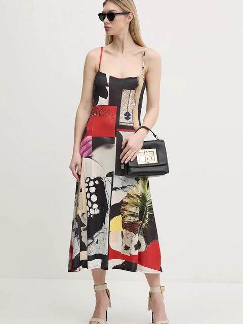 Desigual sukienka NEWSPAPER COLL - zdjęcie produktu nr 2