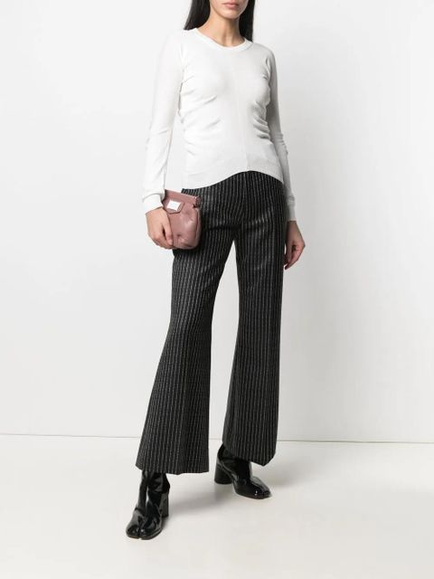 Maison Margiela ruched round neck jumper - White - zdjęcie produktu nr 2